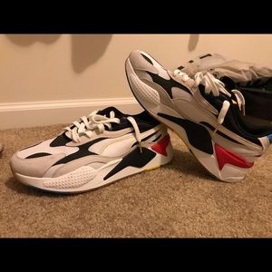 Puma RSX Men’s Sneakers. Multi-color, with different types of material on them!